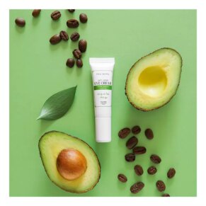 EYE CREAM antiedad con aguacate, té verde & cafeína Quầng thâm, túi mắt và kem dưới mắt chính hãng Alma Secret