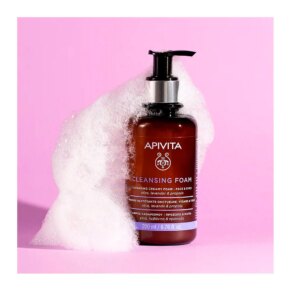 Apivita CREMA ESPUMA LIMPIADORA facial y ojos con oliva y lav... 3 CREMA ESPUMA LIMPIADORA facial y ojos con oliva y lav... Sữa rửa mặt chính hãng Apivita