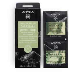 Kem điều trị mụn trứng cá & loại bỏ đầu đen Apivita EXPRESS BEAUTY mascarilla de limpieza profunda con ar...