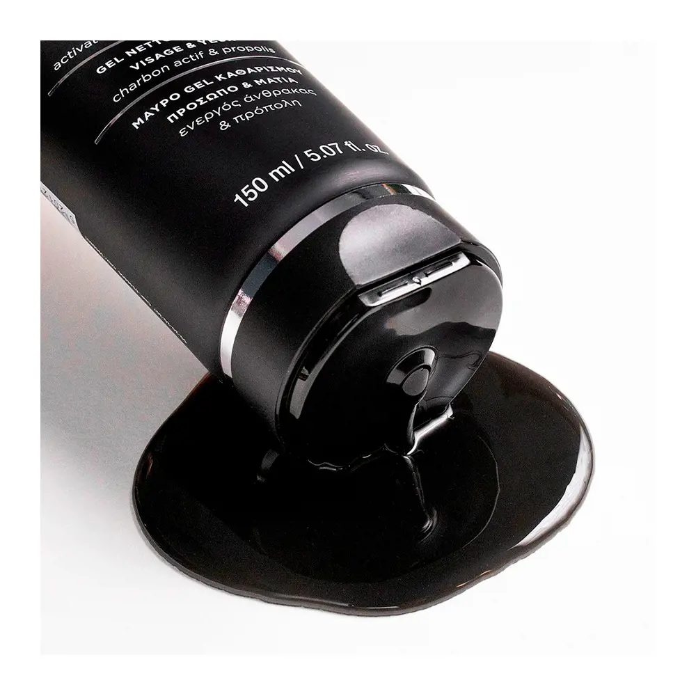 Apivita LIMPIADOR DETOX NEGRO con carbón activo y propóleo 2 LIMPIADOR DETOX NEGRO con carbón activo y propóleo Sữa rửa mặt chính hãng Apivita