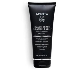 Sữa rửa mặt Apivita LIMPIADOR DETOX NEGRO con carbón activo y propóleo