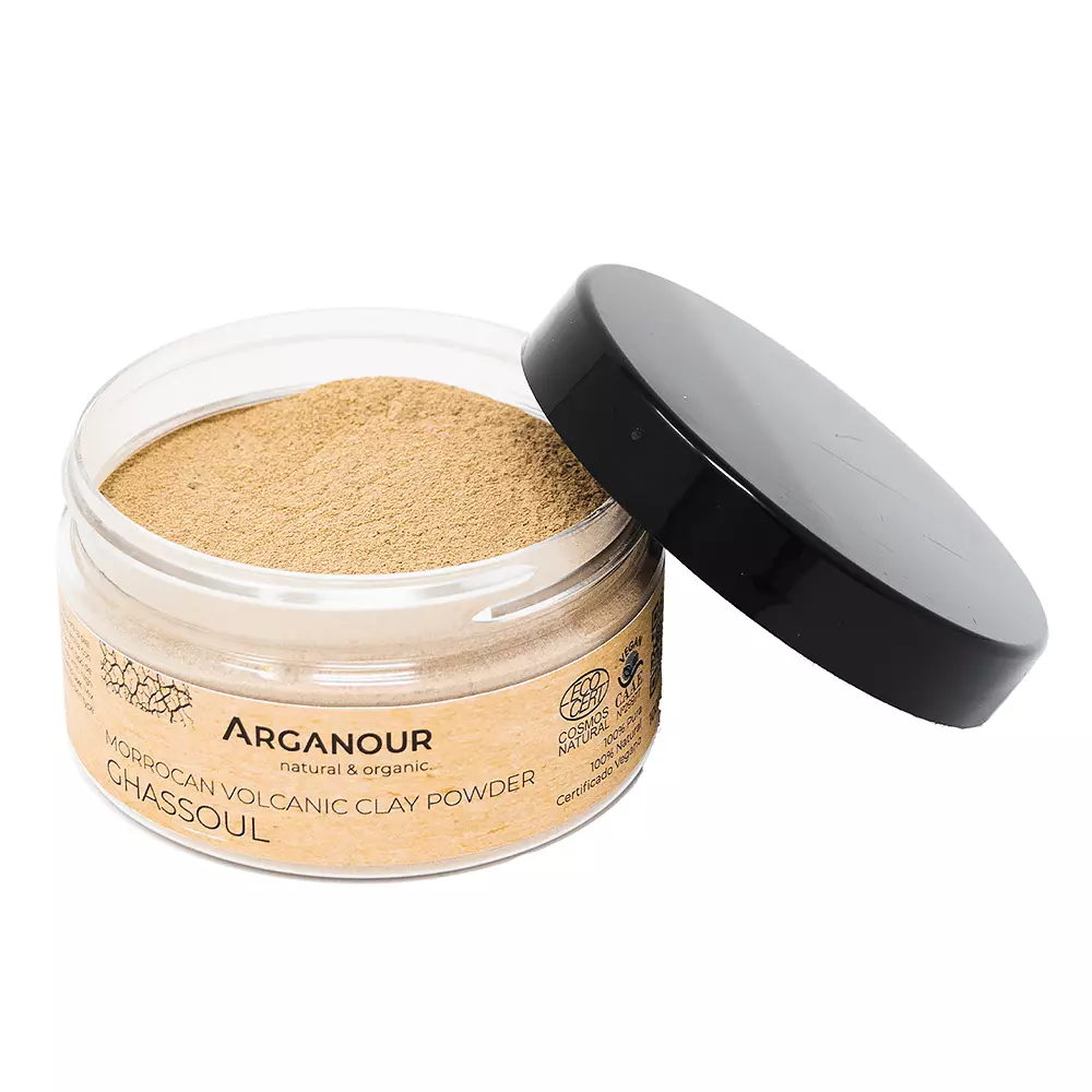 Arganour MASCARILLA ARCILLA GHASSOUL en polvo 2 MASCARILLA ARCILLA GHASSOUL en polvo Mặt nạ chính hãng Arganour