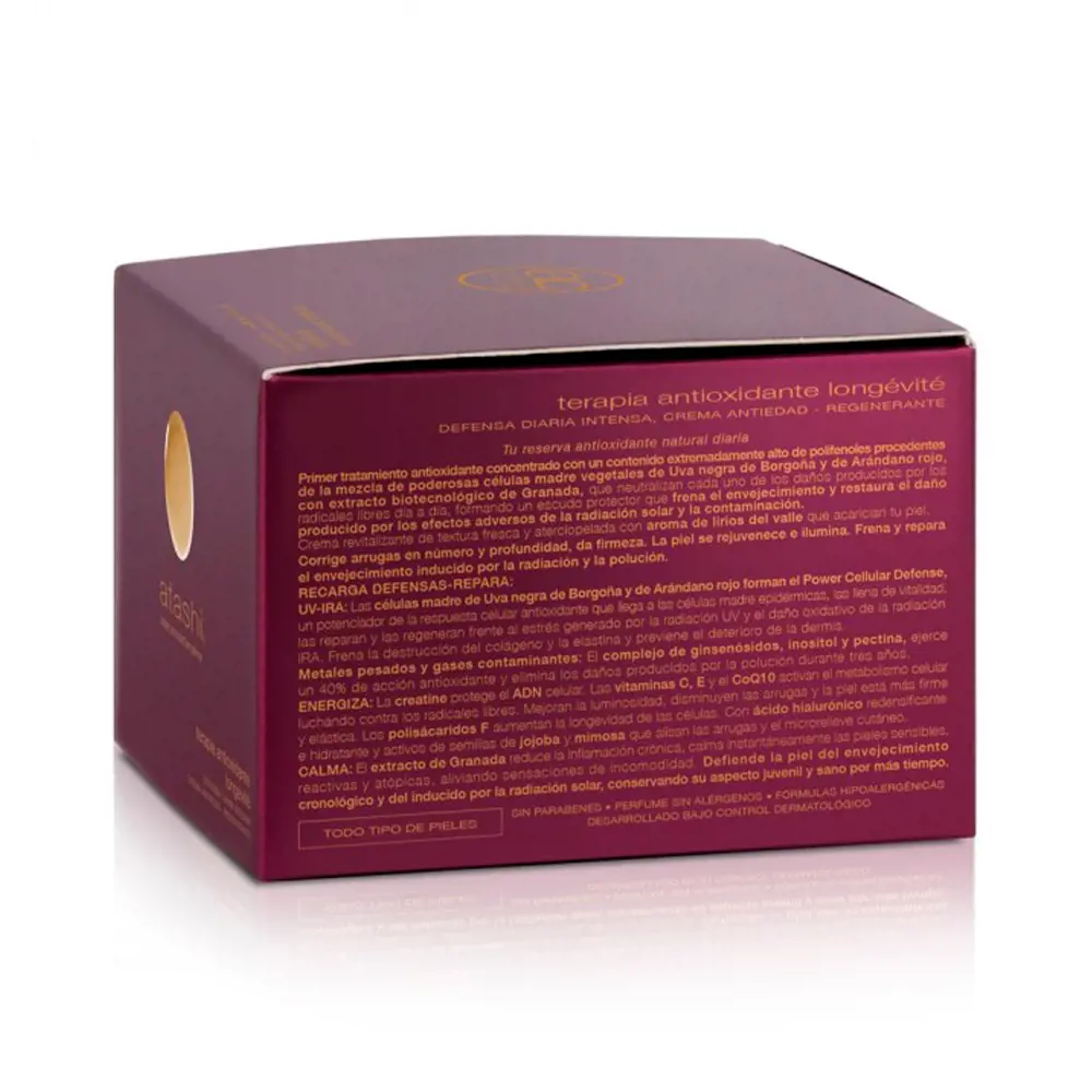 Atashi CELLULAR ANTIOXIDANT SKIN DEFENSE crema antiedad rege... 2 CELLULAR ANTIOXIDANT SKIN DEFENSE crema antiedad rege... Flash effect chống lão hóa và điều trị chống nhăn chính hãng Atashi