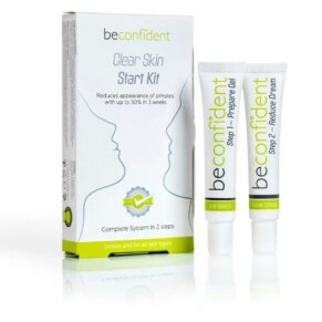 Kem điều trị mụn trứng cá & loại bỏ mụn đầu đen Beconfident CLEAR SKIN start kit