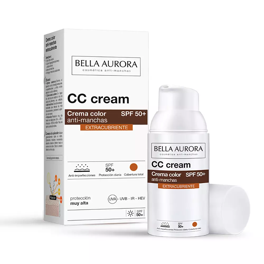 Bella Aurora CC CREAM extracubriente SPF50+ 2 CC CREAM extracubriente SPF50+ Kem dưỡng ẩm chính hãng Bella Aurora