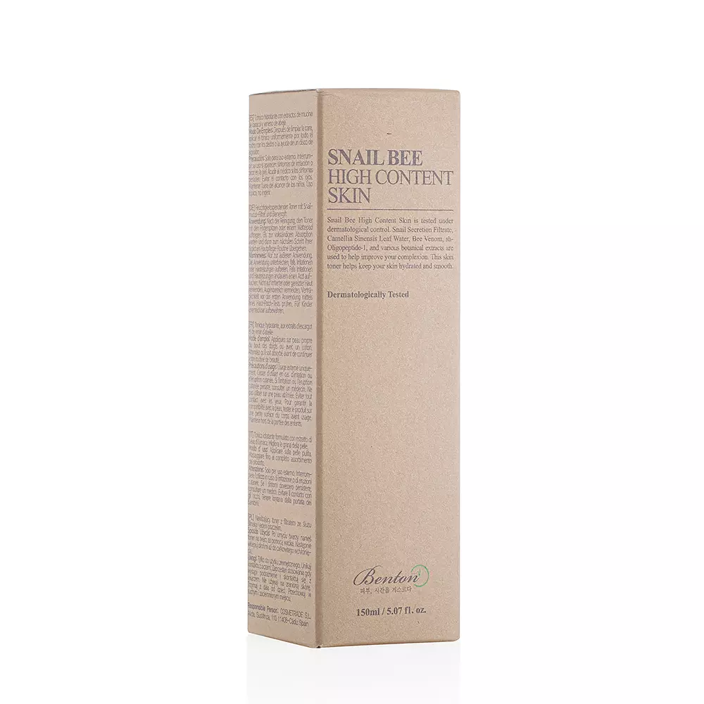 Benton SNAIL BEE HIGH CONTENT skin 3 Benton SNAIL BEE HIGH CONTENT skin Nước hoa hồng