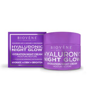 Kem dưỡng ẩm Flash effect Biovene HYALURONIC NIGHT GLOW hydration night cream moisture ...
