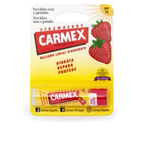 Carmex CARMEX STRAWBERRY bálsamo labial SPF15 3 CARMEX STRAWBERRY bálsamo labial SPF15 Son dưỡng môi chính hãng Carmex