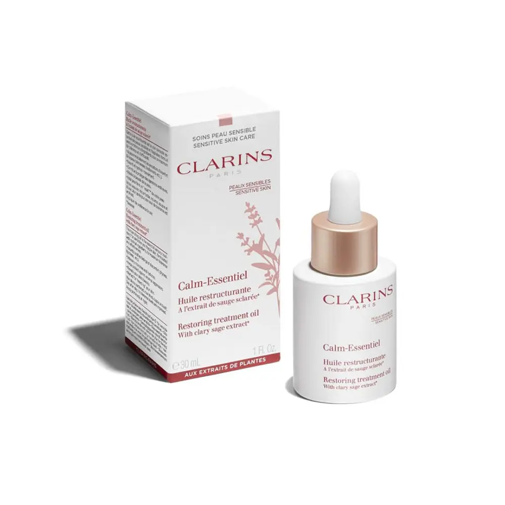 Clarins CALM-ESSENTIEL huile restructurante 2 CALM-ESSENTIEL huile restructurante Kem dưỡng ẩm chính hãng Clarins
