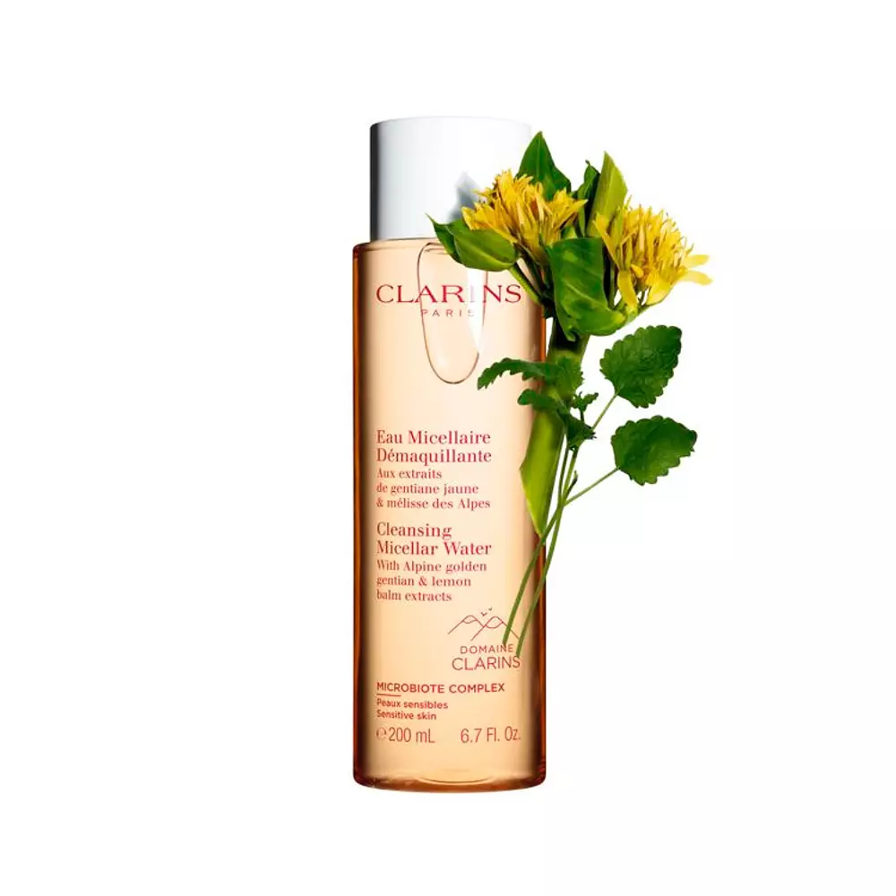 Clarins EAU MICELLAIRE DÉMAQUILLANTE peaux sensibles 2 EAU MICELLAIRE DÉMAQUILLANTE peaux sensibles Nước micellar chính hãng Clarins
