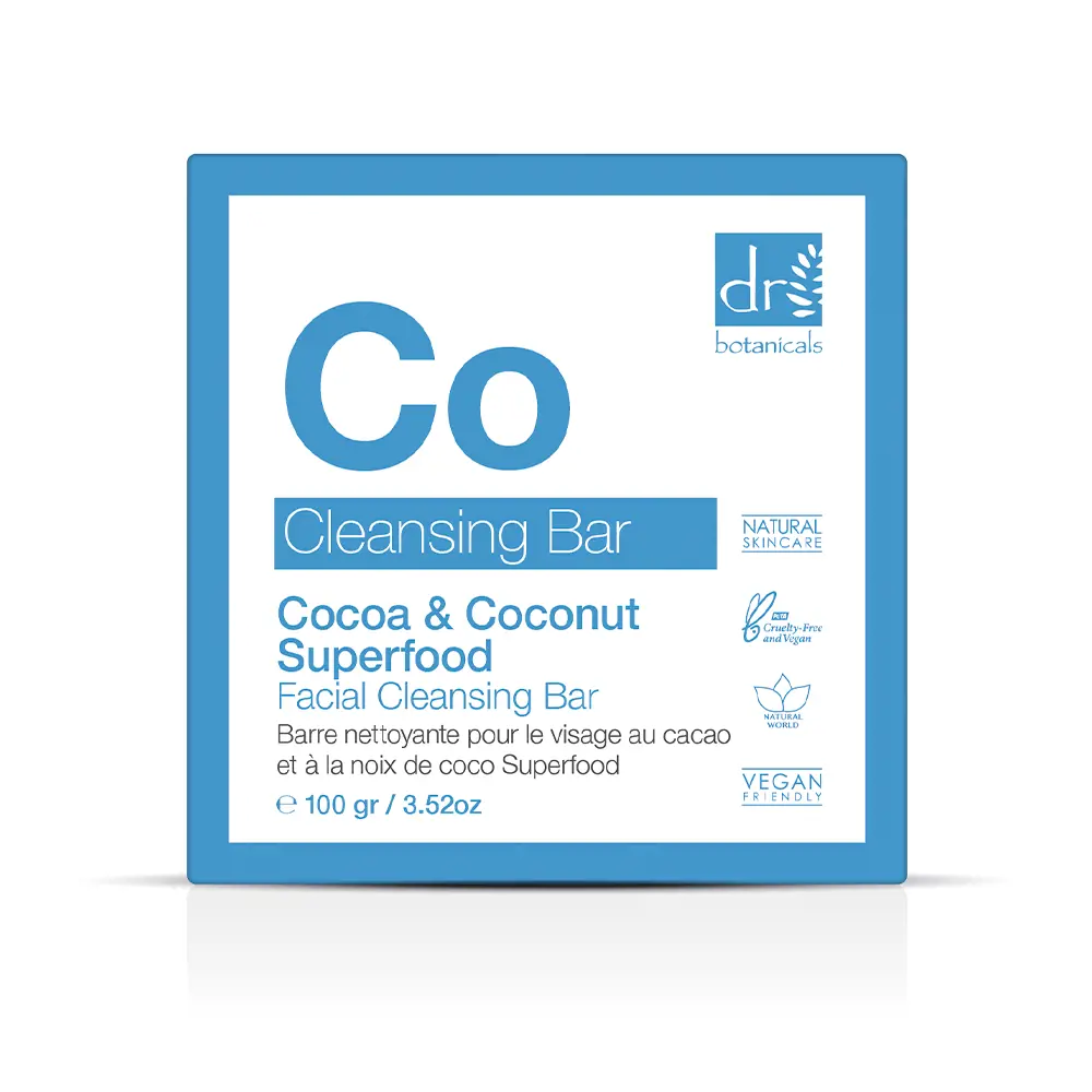 Dr. Botanicals COCOA&COCONUT SUPERFOOD cleansing bar 3 Dr. Botanicals COCOA&COCONUT SUPERFOOD cleansing bar Sữa rửa mặt