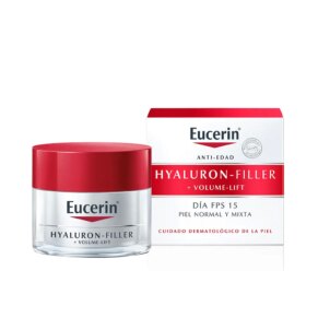 Kem dưỡng ẩm chống lão hóa và điều trị chống nhăn Eucerin HYALURON FILLER + volume-lift día piel normal mixta