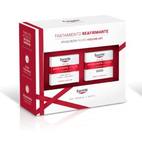 Kem dưỡng ẩm chống lão hóa và điều trị chống nhăn Eucerin HYALURON FILLER VOLUME LIFT NOCHE PIEL SECA SET