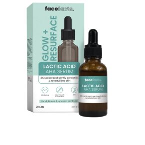 Flash effect Face Facts GLOW+ RESURFACE lactic acid aha serum