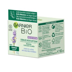 BIO ECOCERT lavender anti-aging night cream Kem chống lão hóa & điều trị chống nhăn chính hãng Garnier