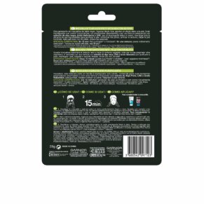 PURE CHARCOAL black mask tissu detox effect Kem điều trị mụn trứng cá & loại bỏ đầu đen chính hãng Garnier