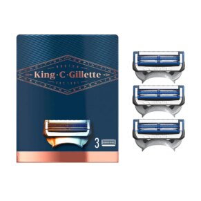 Bộ cạo râu Gillette GILLETTE KING neck razor blades x 3 cartridges