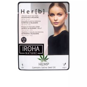 Kem dưỡng ẩm da mặt Iroha Nature CANNABIS tissue face mask nourishing & relaxing