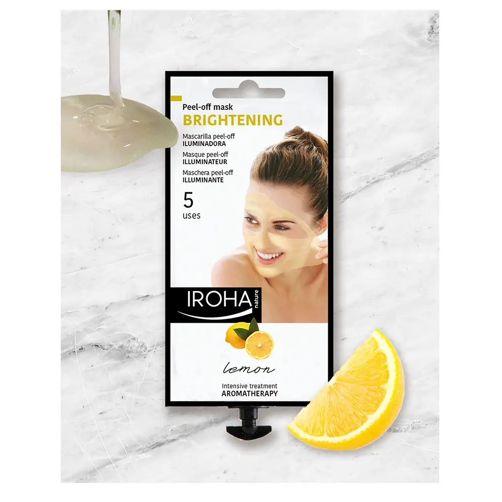 Iroha Nature PEEL-OFF MASK brightening lemon 3 Iroha Nature PEEL-OFF MASK brightening lemon Mặt nạ