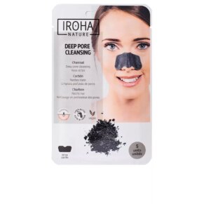 Kem điều trị mụn trứng cá & loại bỏ đầu đen Iroha Nature DETOX CHARCOAL BLACK nose strips