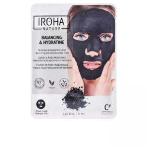 Mặt nạ Iroha Nature DETOX CHARCOAL BLACK tissue facial mask