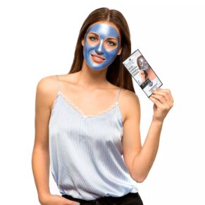 Iroha Nature PEEL OFF MASK blue tanzanite anti-blemish Kem điều trị mụn trứng cá & loại bỏ đầu đen