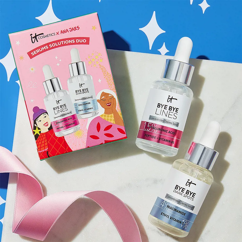 IT Cosmetics BEAUTIFUL TOGETHER SERUMS SOLUTIONS SET 4 Kem điều trị mụn trứng cá & loại bỏ đầu đen IT Cosmetics BEAUTIFUL TOGETHER SERUMS SOLUTIONS SET