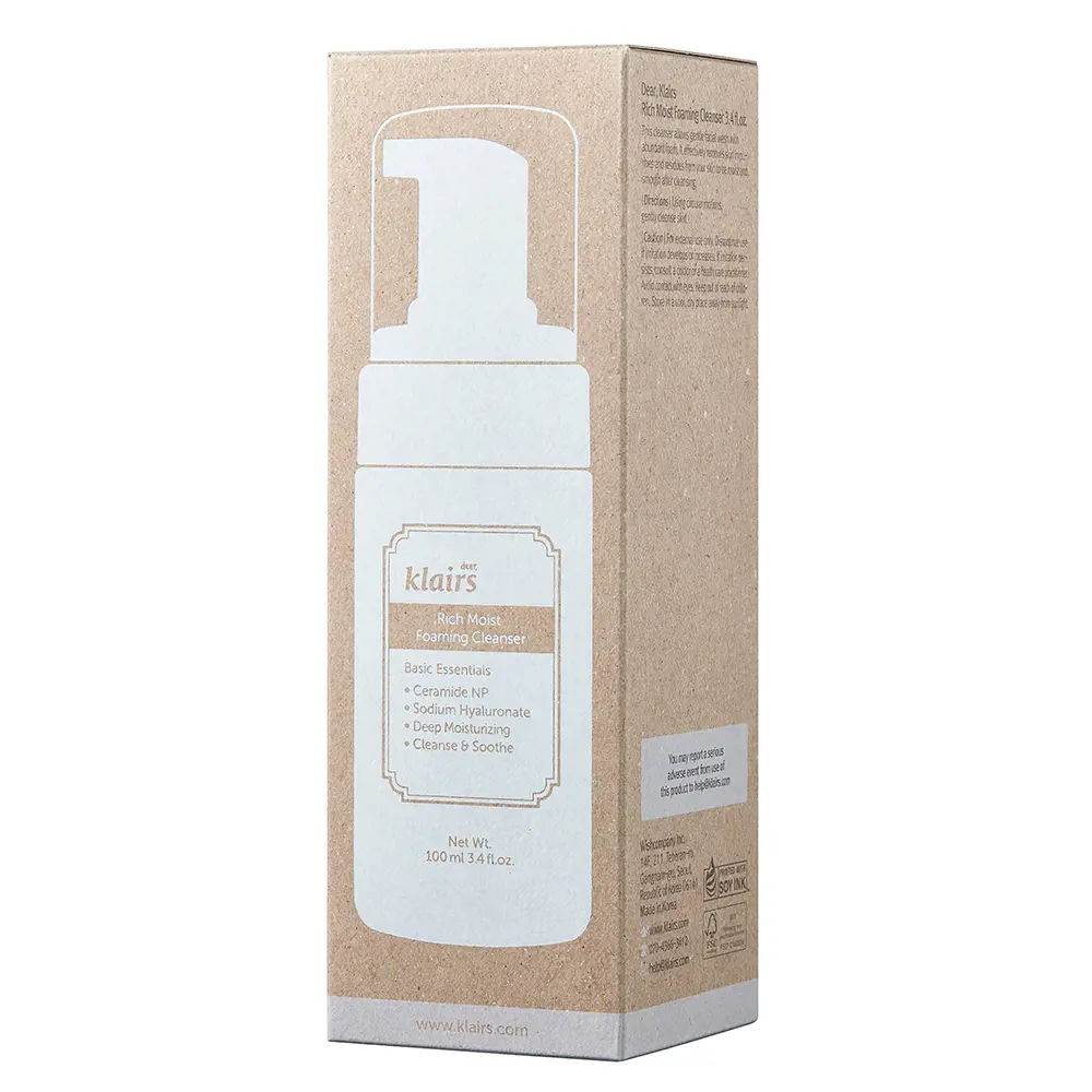 Klairs RICH MOIST foaming cleanser 2 RICH MOIST foaming cleanser Sữa rửa mặt chính hãng Klairs