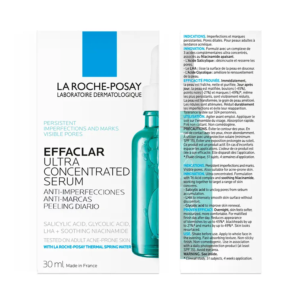 La Roche Posay EFFACLAR serum ultraconcentrated 2 EFFACLAR serum ultraconcentrated Kem điều trị mụn trứng cá & loại bỏ mụn đầu đen chính hãng La Roche Posay