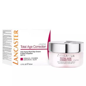 Bộ chăm sóc da Lancaster TOTAL AGE CORRECTION anti-aging rich day cream SPF15