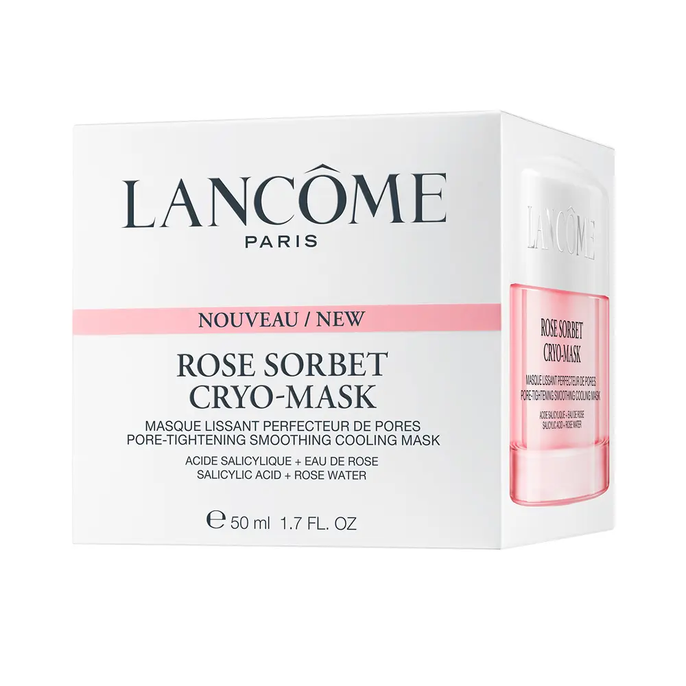 Lancôme CONFORT ROSE sorbet cryo-mask 3 Lancôme CONFORT ROSE sorbet cryo-mask Kem điều trị mụn trứng cá & loại bỏ mụn đầu đen