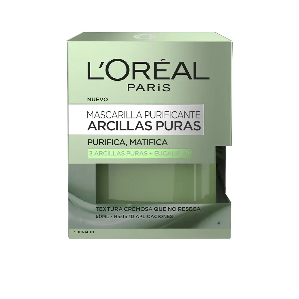 L'Oréal París ARCILLAS PURAS eucalipto mascarilla purificante 2 ARCILLAS PURAS eucalipto mascarilla purificante Mặt nạ chính hãng L'Oréal París
