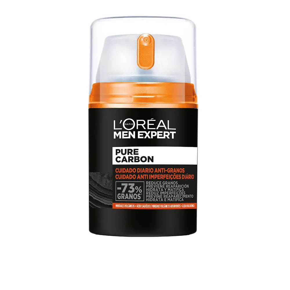 L'Oréal París MEN EXPERT pure charcoal cuidado diario antigranos 2 MEN EXPERT pure charcoal cuidado diario antigranos Kem dưỡng ẩm chính hãng L'Oréal París