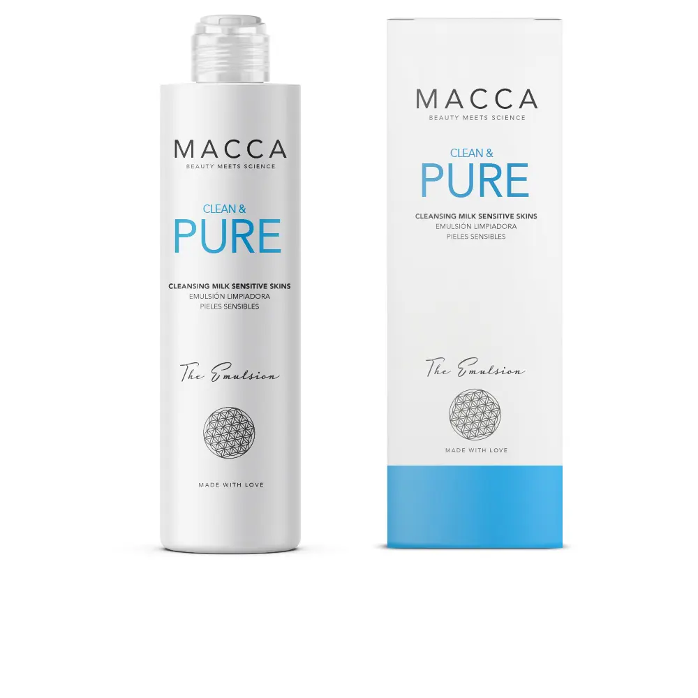 Macca CLEAN & PURE cleansing milk sensitive skins 2 CLEAN & PURE cleansing milk sensitive skins Khuôn mặt sạch hơn chính hãng Macca