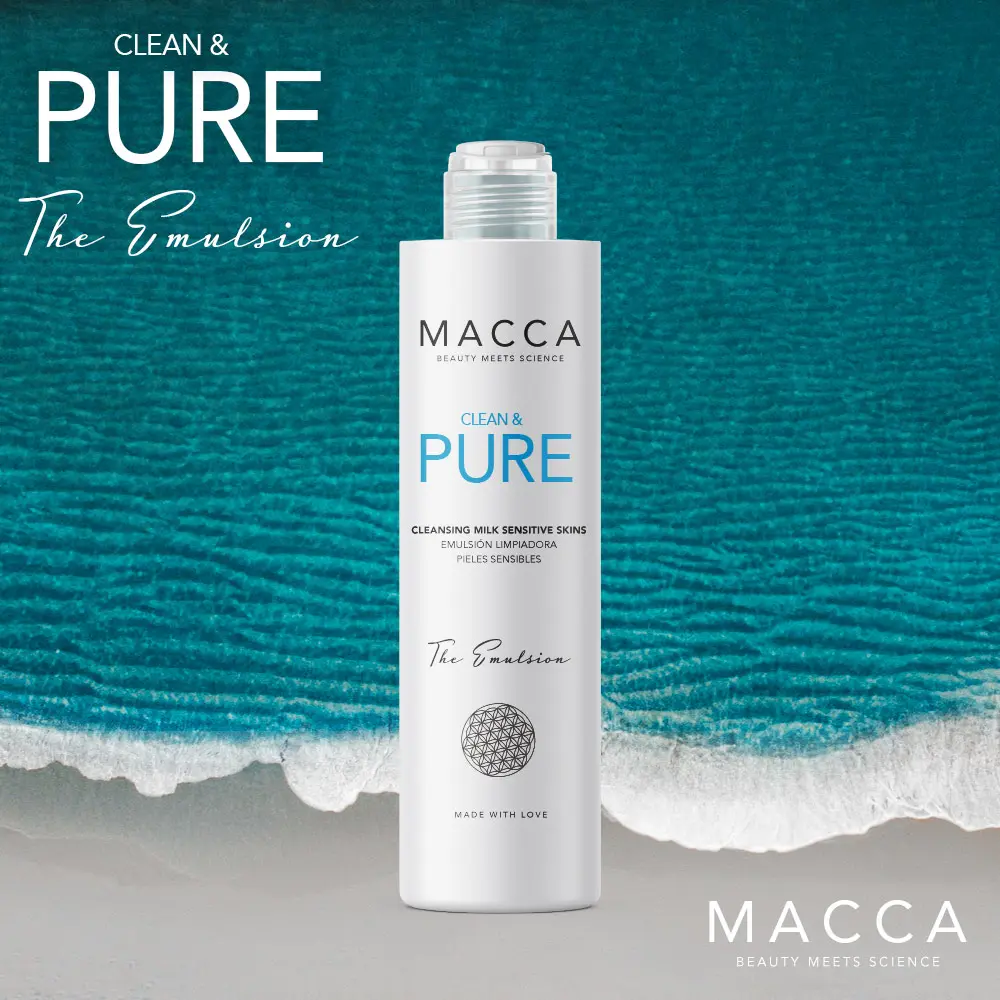 Macca CLEAN & PURE cleansing milk sensitive skins 3 Macca CLEAN & PURE cleansing milk sensitive skins Khuôn mặt sạch hơn
