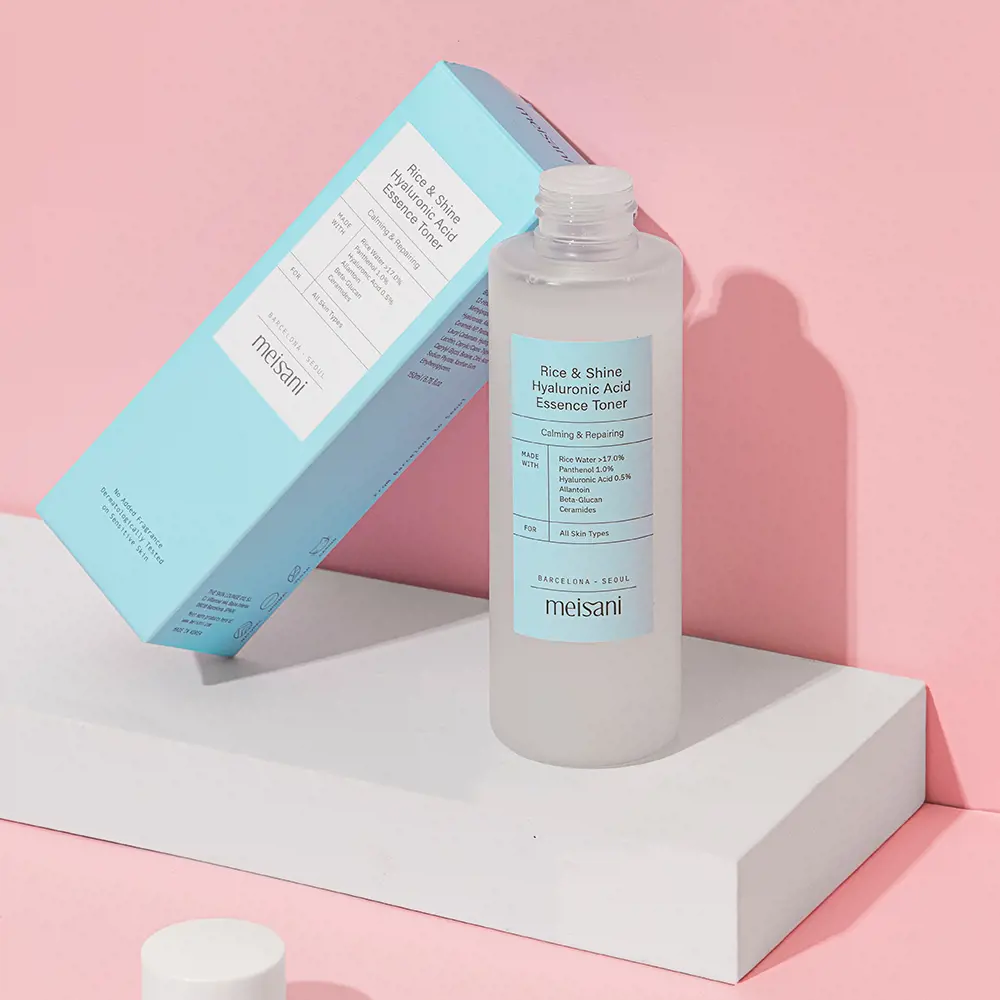 Meisani RICE AND SHINE hyaluronic acid essence toner 3 Meisani RICE AND SHINE hyaluronic acid essence toner Nước hoa hồng