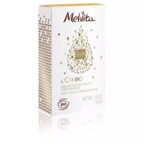Sữa rửa mặt Melvita L’OR BIO savon aux 5 huiles précieuses