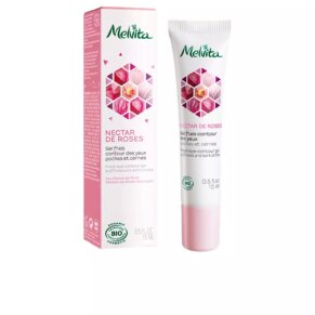 Quầng thâm, túi mắt và kem dưới mắt Melvita NECTAR DE ROSES gel frais contour des yeux