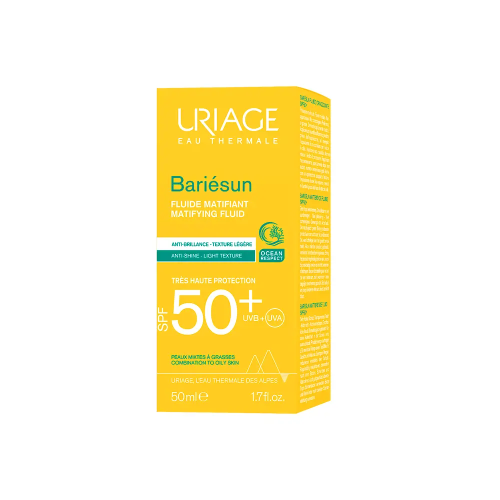 Uriage BARIÉSUN fluido mat SPF50+ piel acnéica 2 BARIÉSUN fluido mat SPF50+ piel acnéica Kem điều trị mụn trứng cá & loại bỏ đầu đen chính hãng Uriage