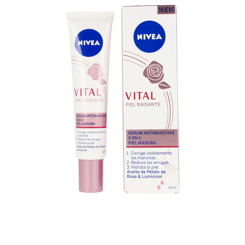 Nivea VITAL RADIANTE serum antimanchas 3en1 2 VITAL RADIANTE serum antimanchas 3en1 Kem điều trị mụn chính hãng Nivea