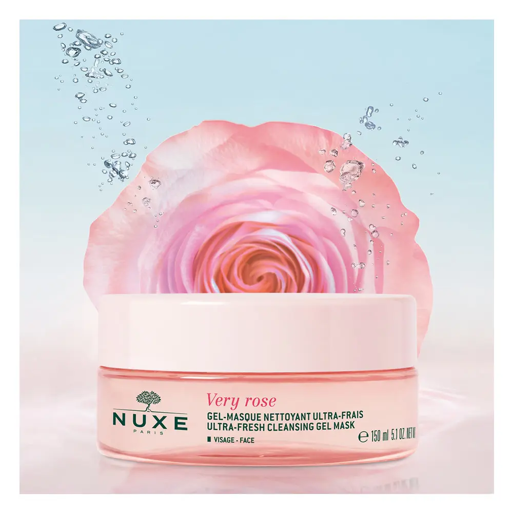 Nuxe VERY ROSE gel-masque nettoyant ultra frais visage 2 VERY ROSE gel-masque nettoyant ultra frais visage Mặt nạ chính hãng Nuxe