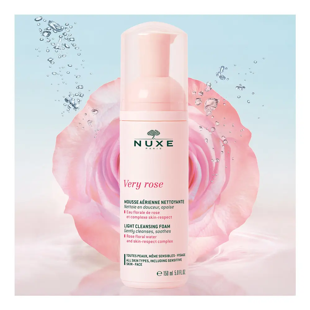 Nuxe VERY ROSE mousse aérienne nettoyante 2 VERY ROSE mousse aérienne nettoyante Sữa rửa mặt chính hãng Nuxe