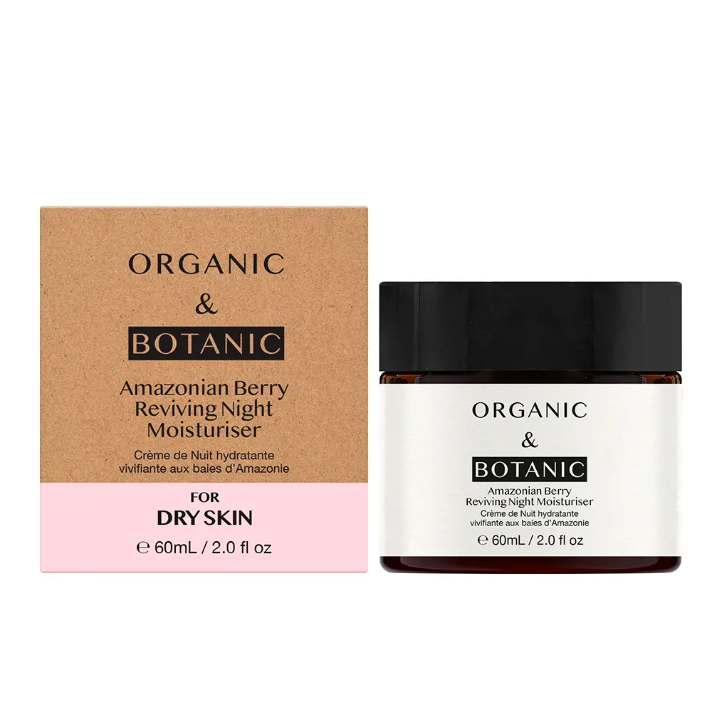 Organic & Botanic AMAZONIAN BERRY reviving night moisturiser 2 AMAZONIAN BERRY reviving night moisturiser Kem dưỡng ẩm chống lão hóa và điều trị chống nhăn chính hãng Organic & Botanic