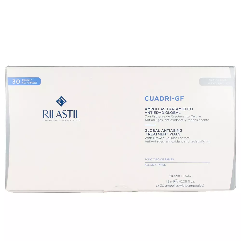 Rilastil CUADRI GF tratamiento antiedad global ampollas 2 CUADRI GF tratamiento antiedad global ampollas Kem chống lão hóa & điều trị chống nhăn chính hãng Rilastil