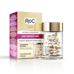 LINE SMOOTHING ADVANCED RETINOL cápsulas serum noche Kem dưỡng ẩm chống lão hóa và điều trị chống nhăn chính hãng Roc