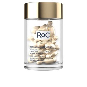 Kem dưỡng ẩm chống lão hóa và điều trị chống nhăn Roc LINE SMOOTHING ADVANCED RETINOL cápsulas serum noche