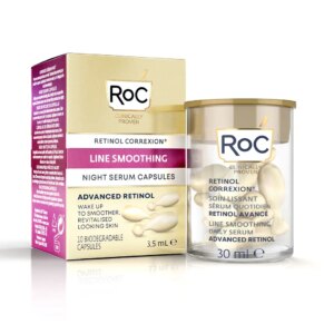 Kem dưỡng ẩm Roc LINE SMOOTHING night serum capsules