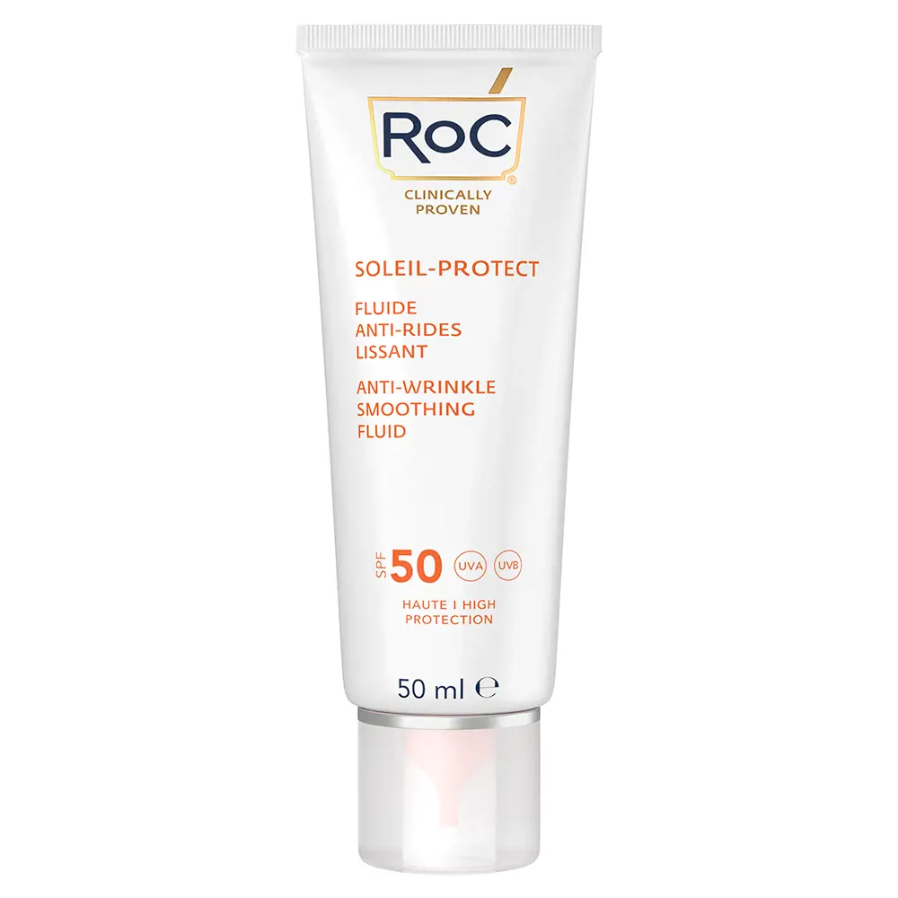Roc PROTECCIÓN SOLAR anti-arrugas SPF50 2 PROTECCIÓN SOLAR anti-arrugas SPF50 Kem dưỡng ẩm chống lão hóa và điều trị chống nhăn chính hãng Roc