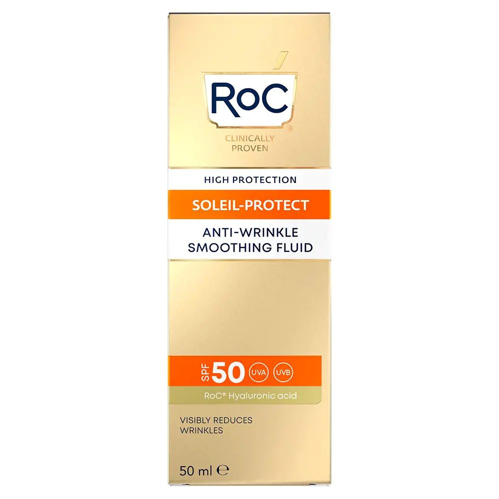 Roc PROTECCIÓN SOLAR anti-arrugas SPF50 4 Kem dưỡng ẩm chống lão hóa và điều trị chống nhăn Roc PROTECCIÓN SOLAR anti-arrugas SPF50