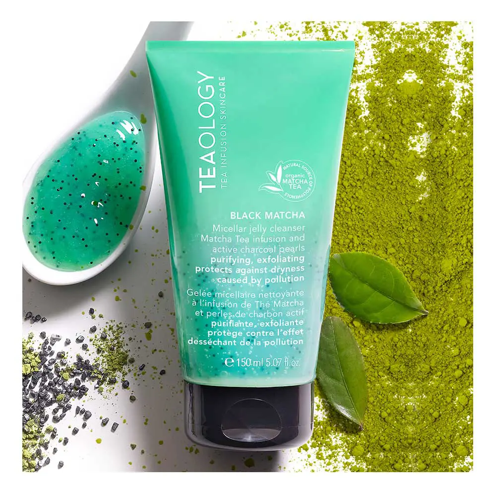 Teaology BLACK MATCHA TEA micellar jelly cleanser 2 BLACK MATCHA TEA micellar jelly cleanser Sữa rửa mặt chính hãng Teaology